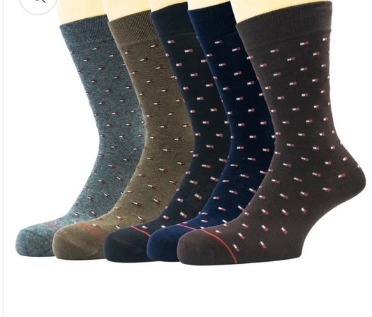 TOMMY MENS SOCKS PACK OF FIVE